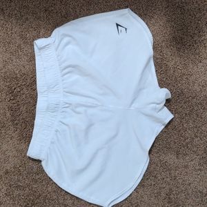 Gymshark shorts, women's small, white
